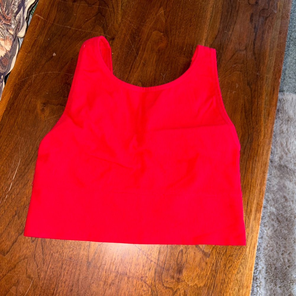 Victoria's Secret Vibrant Red Crop Top